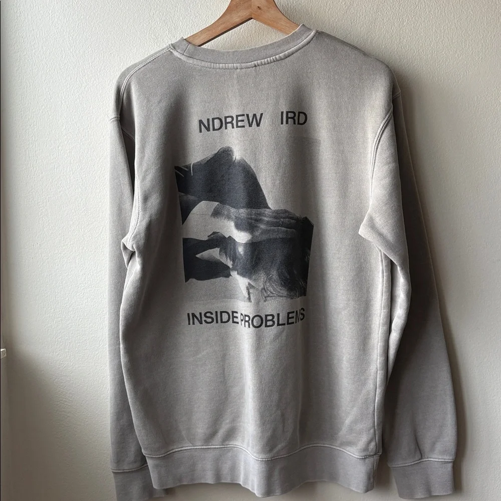 Andrew Bird Sweatshirt Inside Problems Concert Indy Folk Rock Tour Merch Size S - Picture 4 of 4